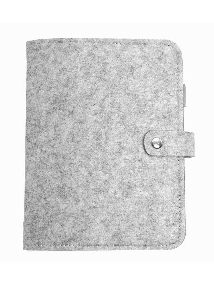 Planner Agenda Binder Loose Leaf Diary Felt Planner Journal Diary Cover A5 Gray A5 Felt Notebook Covers (No Inner Page)