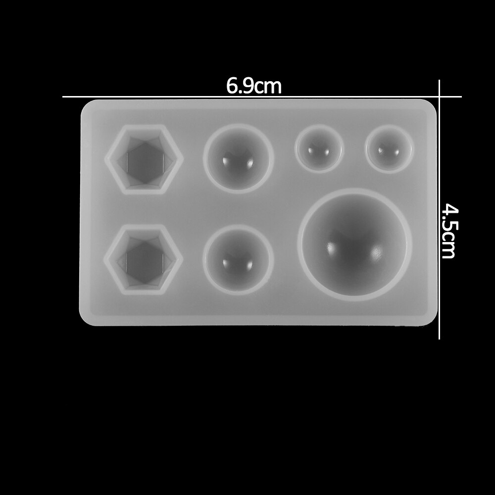 Moldes de resina con forma de corazón y estrellas de 1 Uds., moldes de fundición de silicona de estilo mezclado epoxi para DIY, accesorios y accesorios para joyería: 7