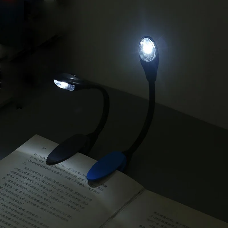 Luci da libro a portato portatili Lampada da scrivania con luce notturna a clip regolabile Protezione per gli occhi Lampade da lettura Luce da lettura con batteria