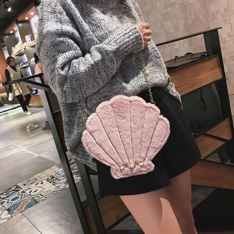 Coofit Sveglio Della Peluche Sacchetto di Velluto di Cuoio DELL&#39;UNITÀ di elaborazione Lolita Mini Crossbody Donne Messenger Borse Mare Borsette Forma di Lusso Della Ragazza Divertente Flap 2018