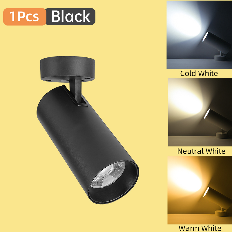 Led-spotlight i tak med 110-265v spotlights, dimbar led-downlight i tre färger, 12w/20w spotlights, hembelysning för kök: Blå / 12w