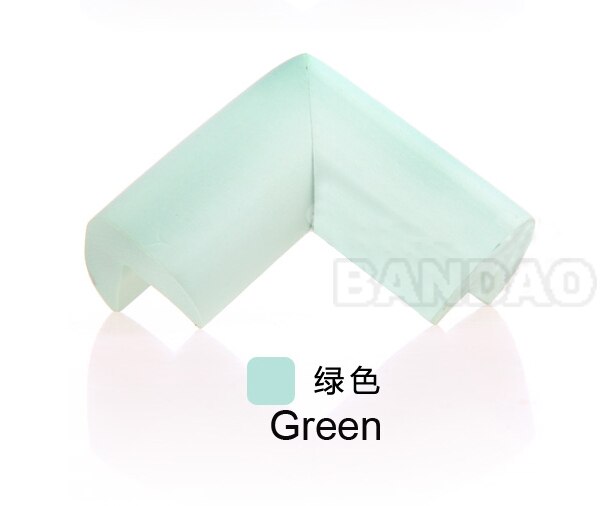Kinderen Hoek Baby Tafel Hoek Rubber Zuigeling Meubels Tafel Aanrijdingshoek Beschermende Thicken Securite Enfant: green