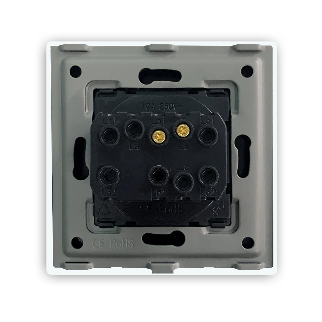 Bseed Eu Standaard Mechanische Knop Schakelaar Deurbel Schakelaar Gehard Galsframe Drukschakelaar Voor Huis Hotel