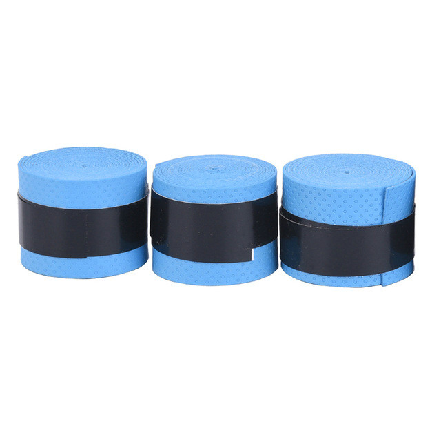 1/3PC Sec Raquette de Tennis Grip anti-dérapant Sueur Absorbé Enveloppe Robinets Badminton Poignées Raquette Vibration Surgrip Bandeau Sport: BLUE 3PCS