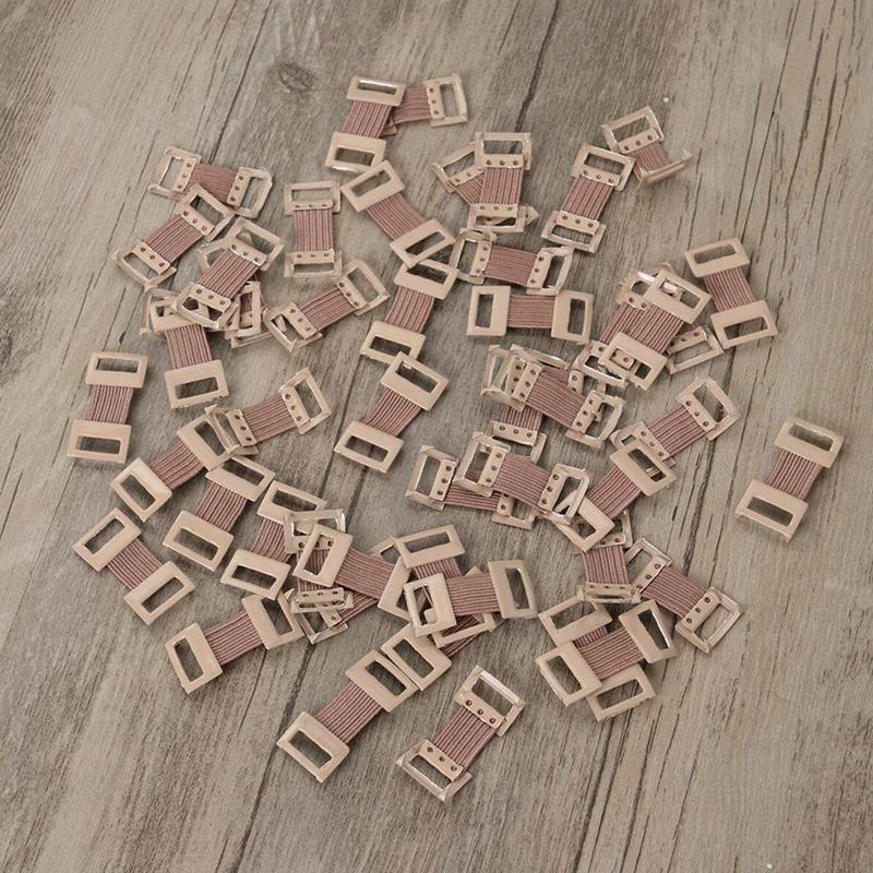 10Pcs Bandage Clips Vervanging Elastische Bandage Stretch Wrap Metalen Clips Bevestiging Clips Haken Ehbo-kit Koffie Witte Kleuren