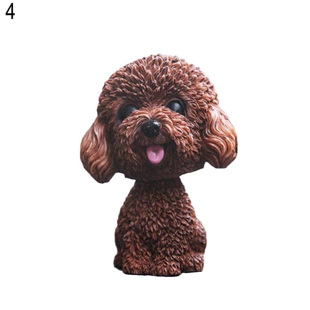Cabeza oscilante para cachorro, perro de imitación, Interior de coche, adorno para el salpicadero,: 4