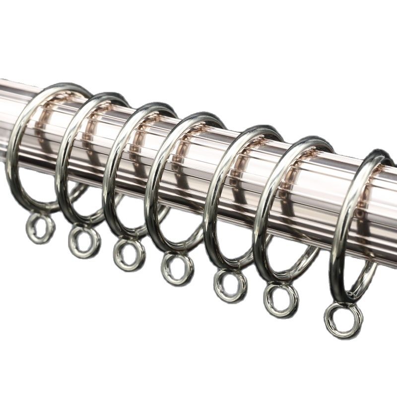 Binnendiameter 38/45Mm Metalen Ringen Opknoping Met Haak Proces Gordijn Zilveren Ringen Romeinse Staaf Haken Gordijn Accessoires CP055TF