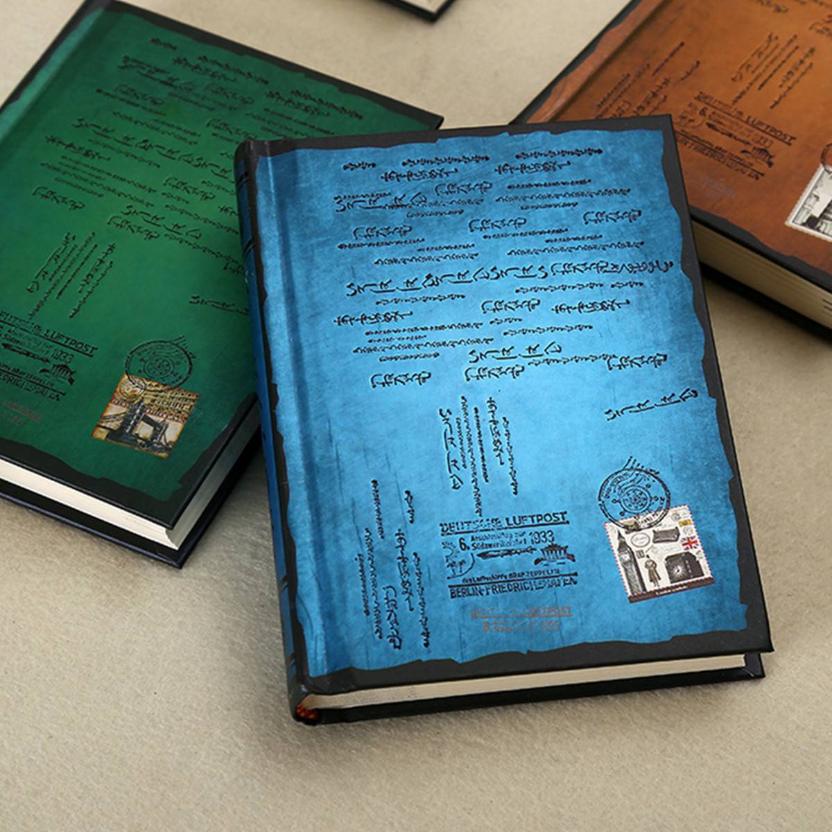 Klasyczny klasyczny, notatnik, pusty, pamiętnik pisarz dziennik podróży papieru w twardej oprawie