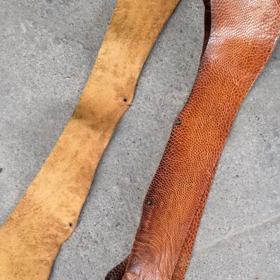 1 pcs Struisvogel leer stof voor horloge band/gesp 35*2.6 cm: 5