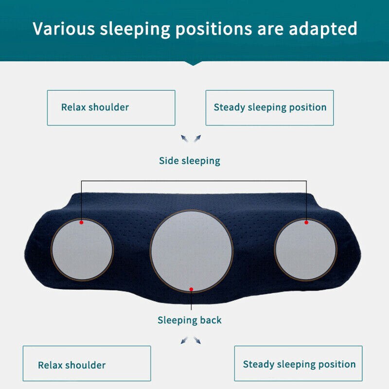 Memory Foam Pillow Cooling Gel Orthopedic Bed Pillow Reversible Orthopedic Sleep