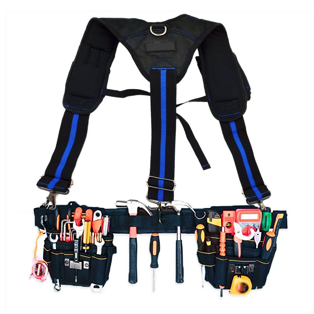 Heavy Work Tool Belt Suspender Tooling Braces Men Y-Shaped Adjustable Hanging Electrician Tool suspenders Reducing Weight Strap