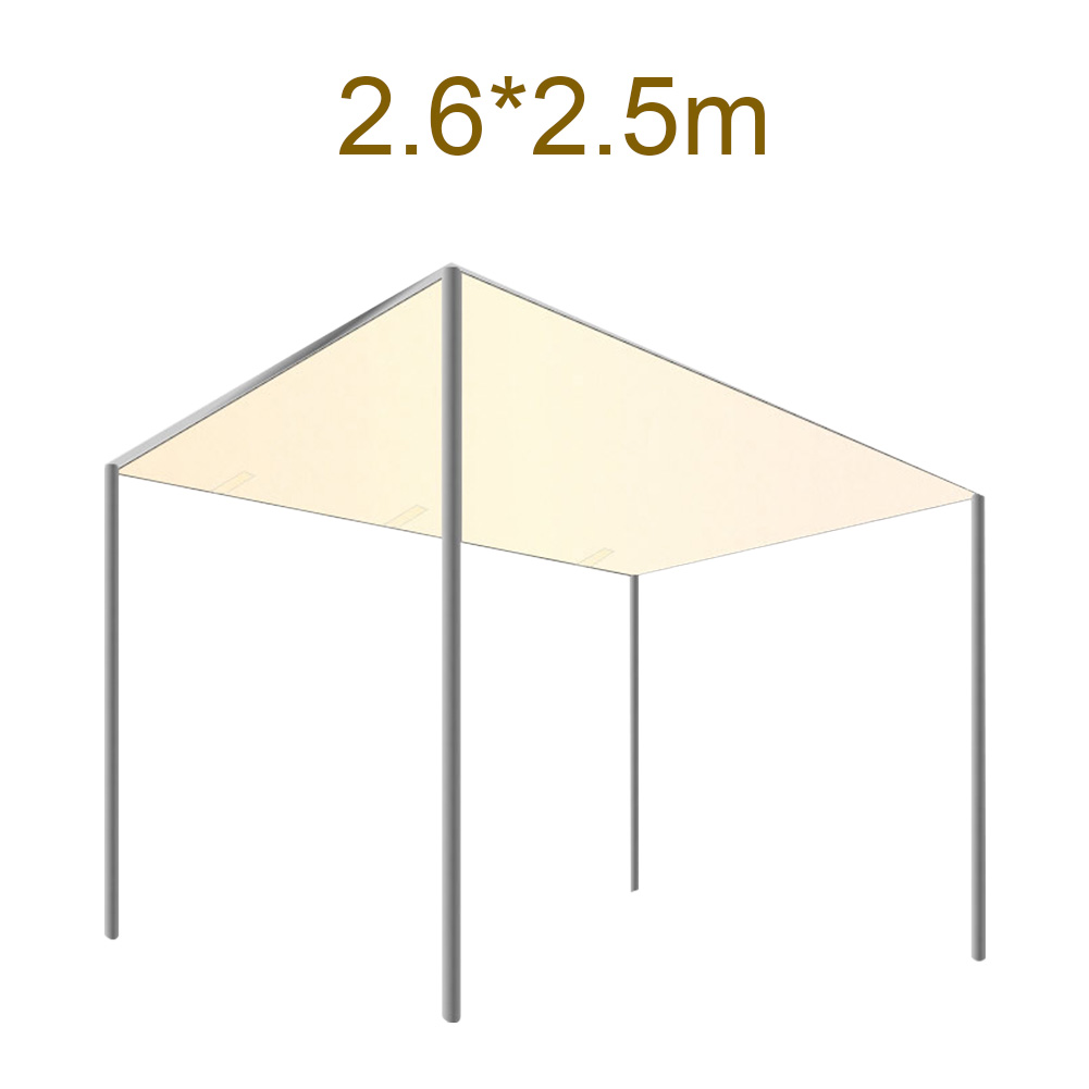 Waterproof Awning Sunscreen Canopy Outdoor Patio Polyester Pergola Wear Resistant UV Block Backyard Sun Shade Sail Easy Install: 2.6x2.5m