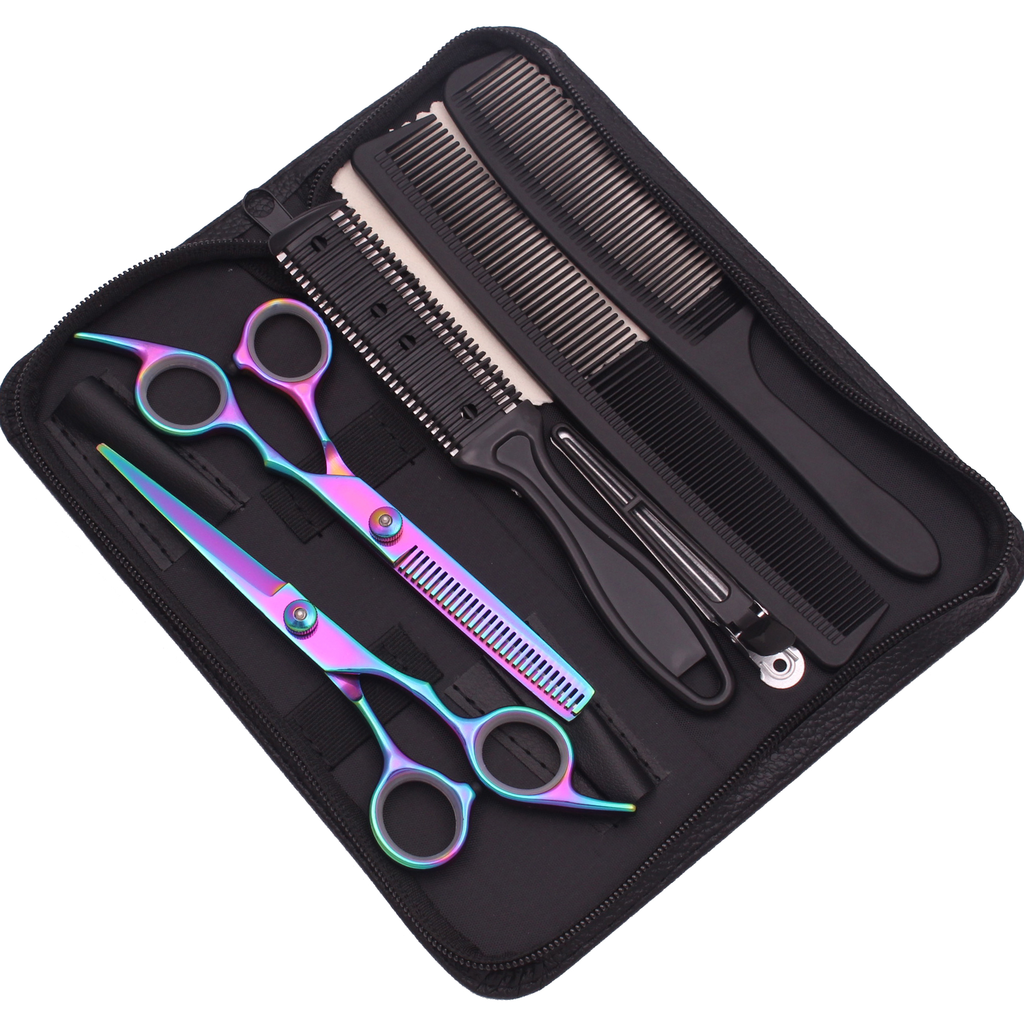 6,0 '' inch haarschaar Professionele knipschaar Dunner kappers Kapselset Salon Kapper en thuis Japans staal 1001