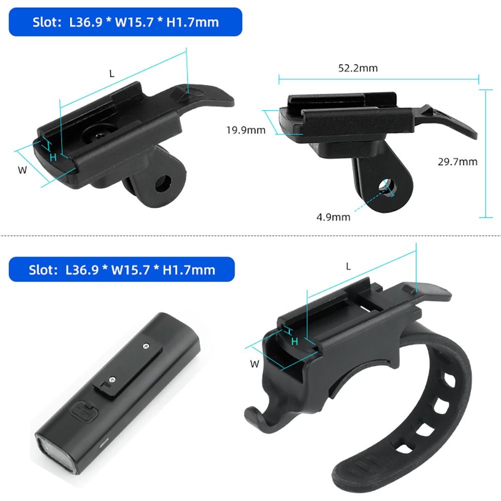 Lamp Beugel Fiets Standaard Mount Quick Mount Mtb Koplamp Adapter Metaal Voor Rockbros QD-250 Yq200/400 Merel L1