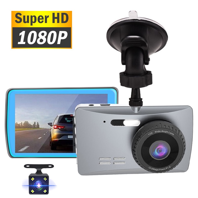 Q5 3.6 "1080P voiture enregistreur vidéo DVR tableau de bord caméra vue arrière HD boucle enregistrement Vision nocturne g-sensor 170 ° grand Angle Dashcam DVR