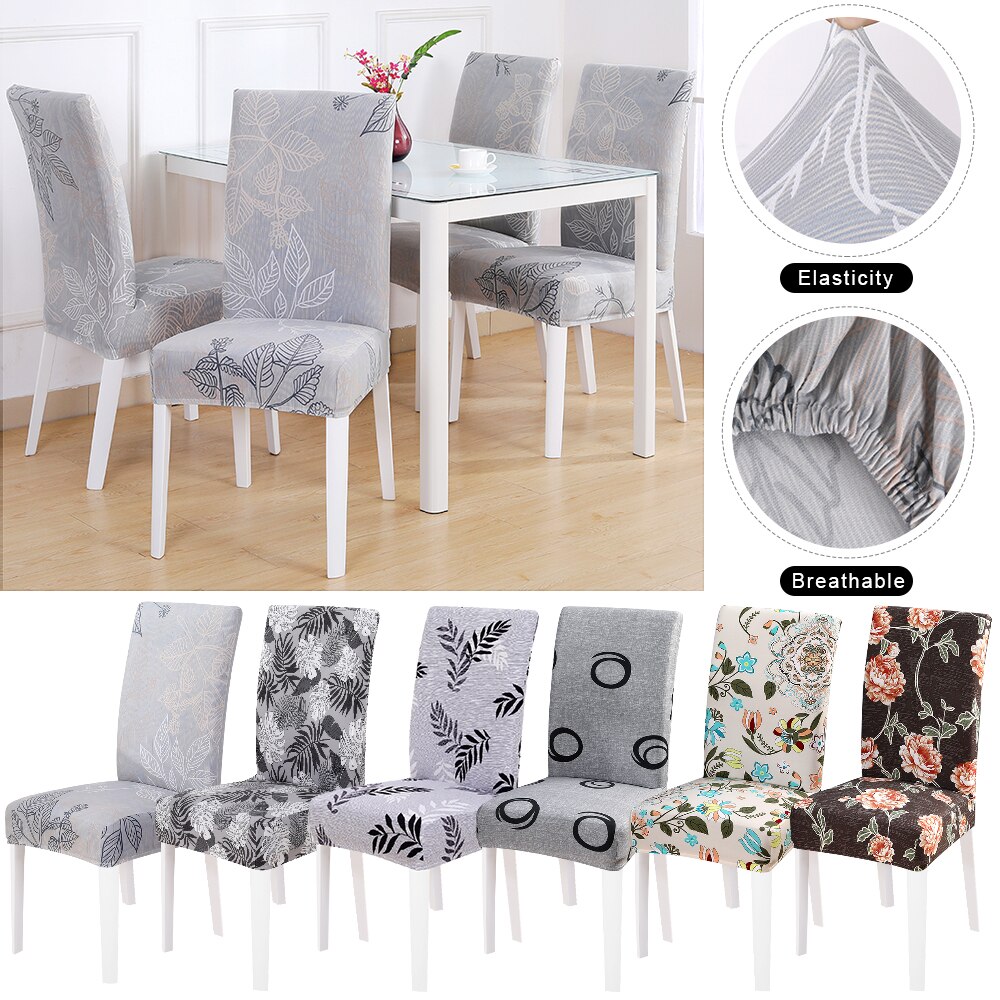 Spandex elastische stretch eetkamerstoelhoes stoel moderne afneembare anti-vuil hoes beschermer universeel 1pc