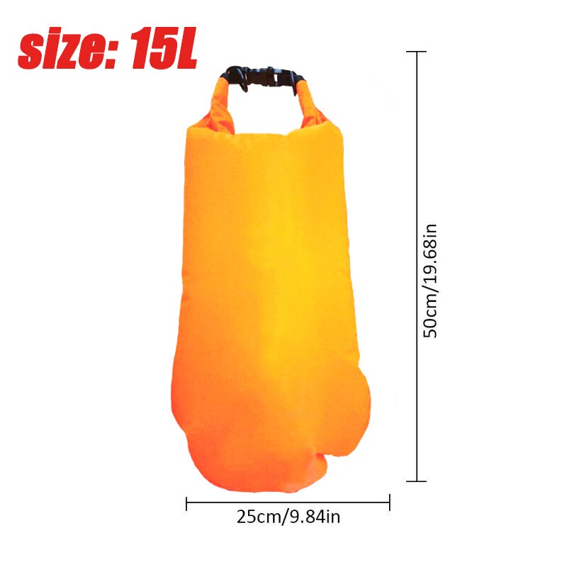 Xterra Swim Buoy - 15L Orange Safety Float For Open Water Swimming & Triathlon Training