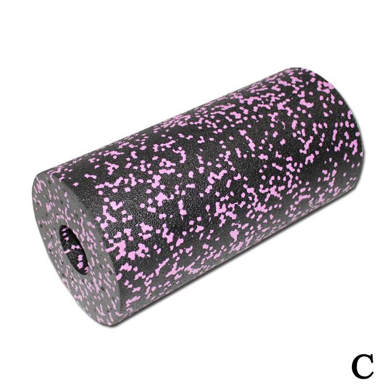 Rodillo de espuma Fascia rollo EVA hueco Yoga masaje de columna ejercicio suministros palo Fitness relajación equilibrio Yoga palo del eje T9Q2: Black powder