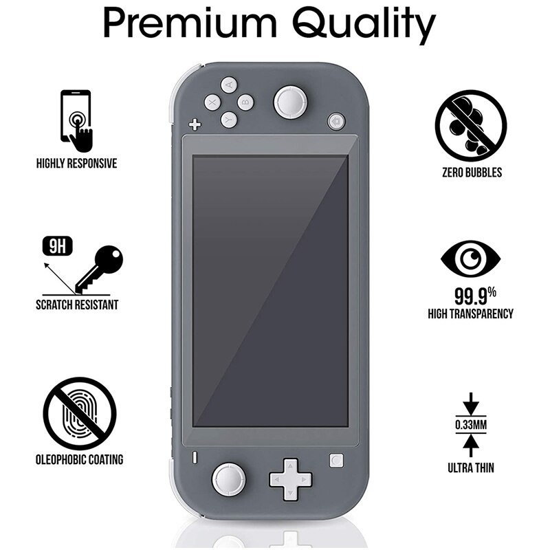 Acepril Beschermende Glas Voor Nintendo Schakelaar Lite Gehard Glas Screen Protector Voor Schakelaar Lite Case Accessoires Screen Film