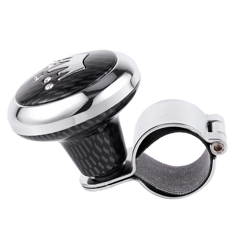 Stuurknop, stuurknop, spinner handvat stuurwiel hulpbooster draaiknop universele auto stuurknop booster kogelbesturing metalen lager vrachtwagen (kleur: zilver