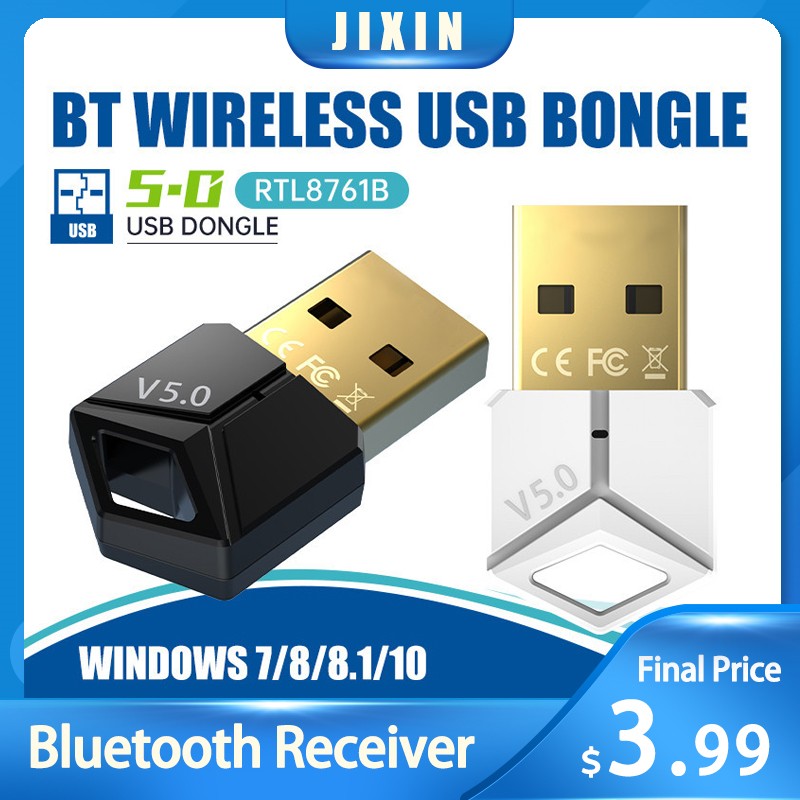 Mini USB Draadloze Bluetooth-adapter, USB Dual Mode Universele Draagbare Ontvanger voor Toetsenborden Muizen Luidsprekers Koptelefoons, Compatibel met Windows Vista XP Ect