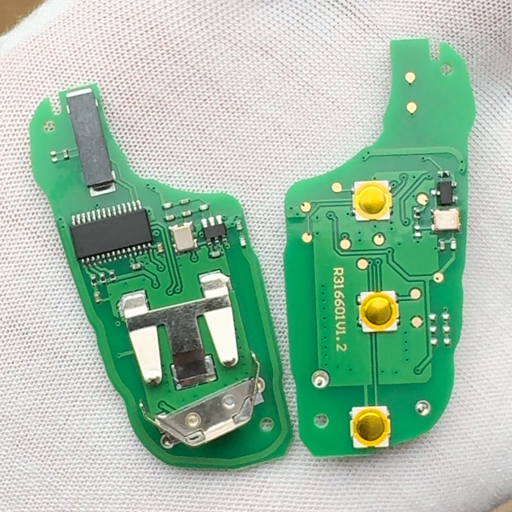 SUPERKEY 4A puce rabattable clé de voiture pliante à distance 433 MHZ HU83 VA2 lame pour Peugeot 308 4008 pour citroën Aircross C3 C4 C5 C6
