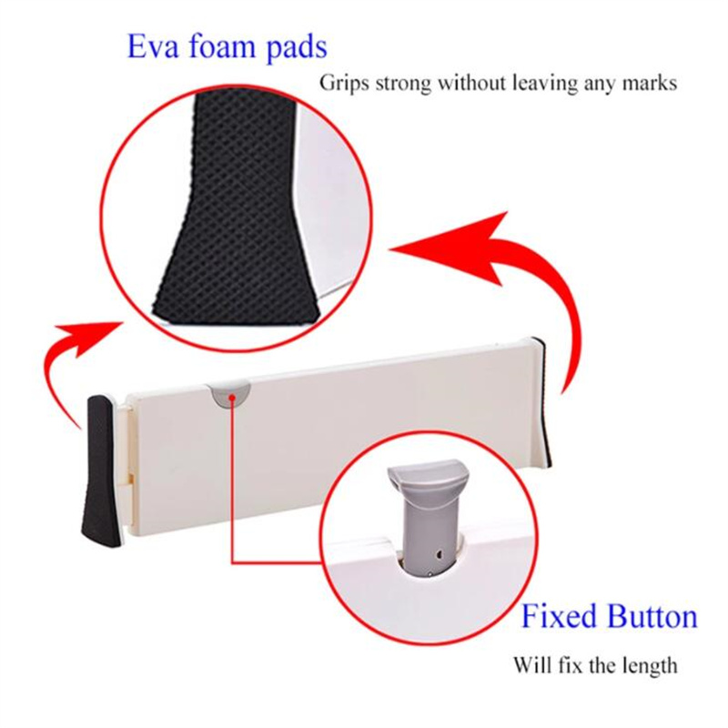 Adjustable Storage Drawers Divider Retractable Plastic Drawer Partition Holder Home Storage Clapboard Kitchen Organized