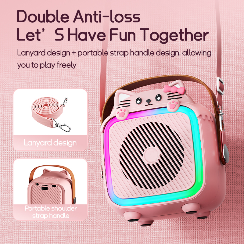 Karaoke Machine 5.3 Bluetooth Speaker System 3D Surround Speakers Wireless Microphones Home Family Singing Children's Kids