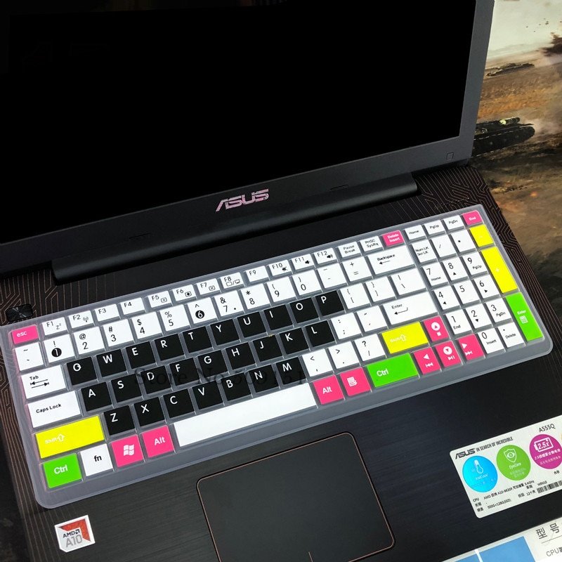 15.6 pouces clavier d'ordinateur portable En Silicone De Protection Couverture de Clavier Pour Asus A555U A541U F555Y D555Y F555 X555S F555UJ R556L X552W