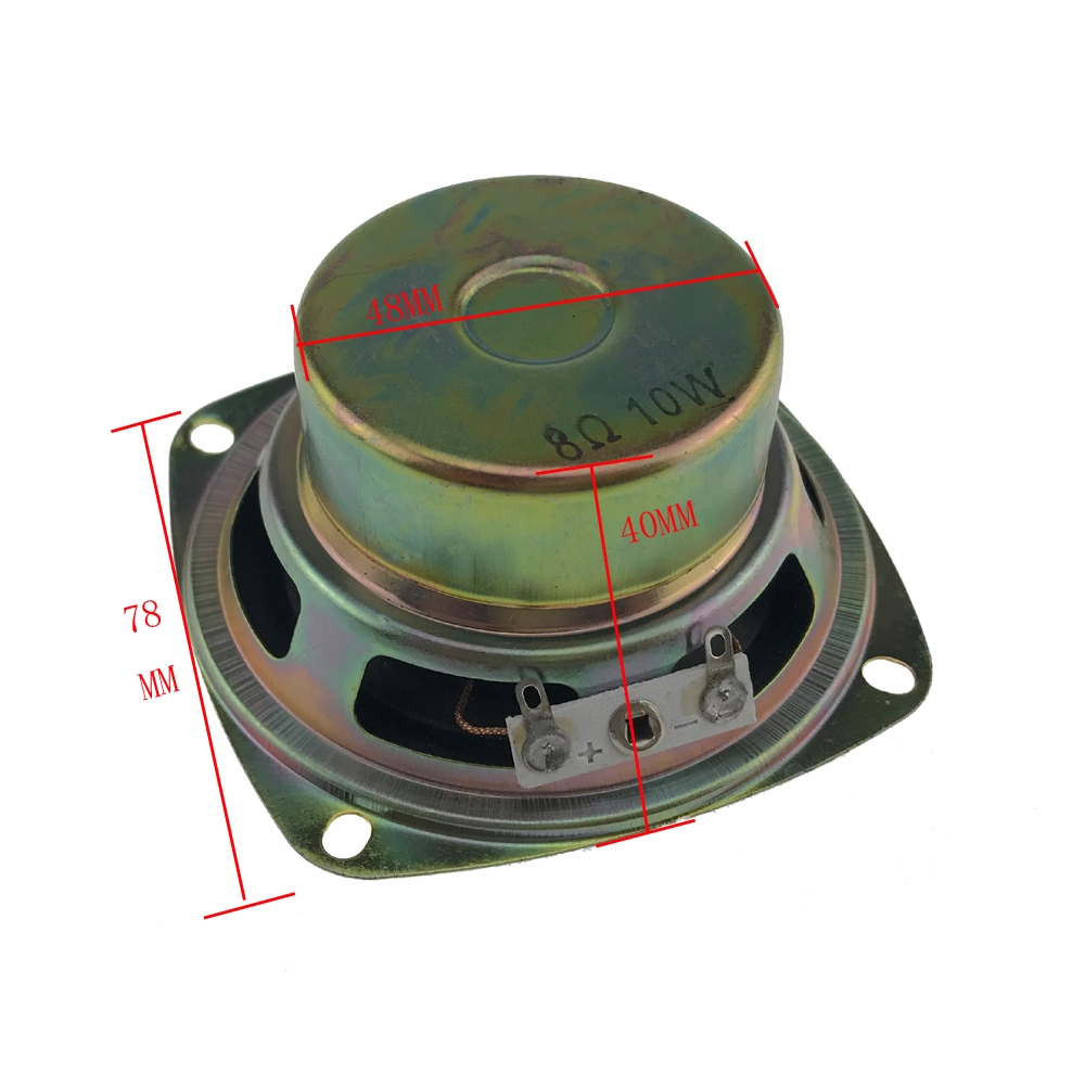 1 Pcs Speaker 10W 8R 8 Ohm/10 Watt 3 Inch/77 Mm Met Schuim Side Speaker