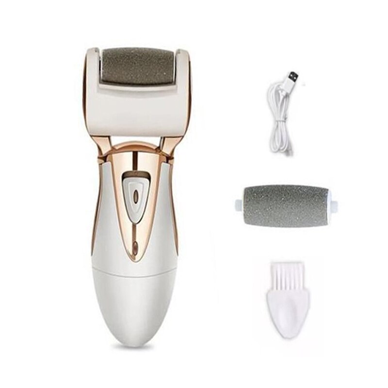 Upgrade Electric Grinder Pedicure Tools Foot Care Tool Pedicura Velvet Smooth Machine Callus Remover for Foot Heel Skin: Product 1-Golden