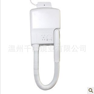 Wall-mounted hair dryer, hair dryer, hand dryer, display, hair dryer with socket