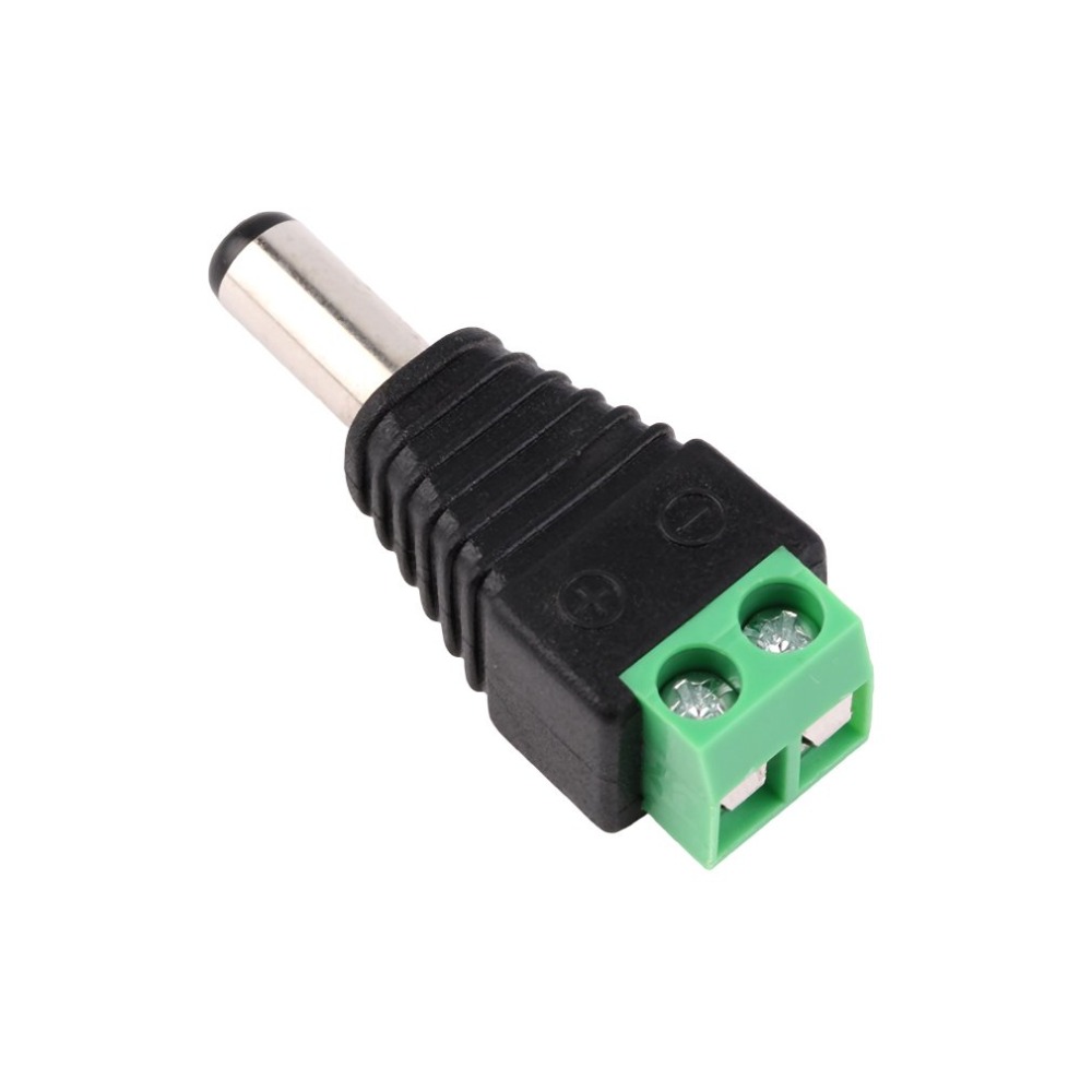 Mini Portable DC 12V Plug Cable Adapter Connector Male For 5050 3528 LED Connector Strip Light Power Supply