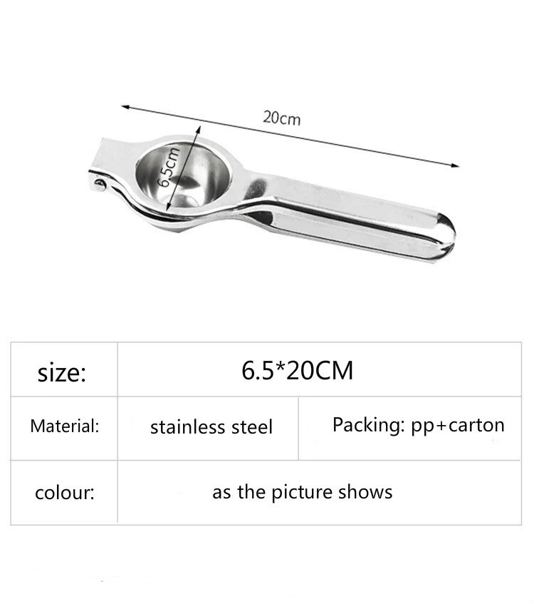 Citronpressare i rostfritt stål apelsinjuicer fruktjuice brotschar snabbhandtag press multifunktionella verktyg kökstillbehör