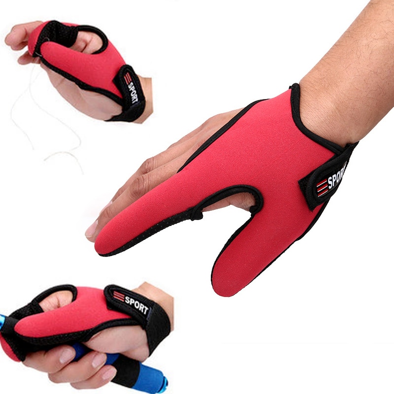 Vissen Handschoenen 2 Vingers Protector Ademende Anti-Slip Anti-Cut Vissen Handschoenen Karper Outdoor Visgerei Accessoires Benodigdheden