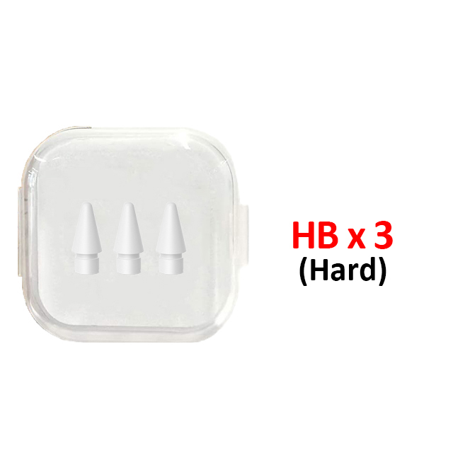Uogic 3PCS Pencil Tips for Apple Pencil 1st/2nd Generation 2B/HB Both Soft and Hard Tip For Apple Pencil 1 2 iPad Stylus Nib: HB x 3