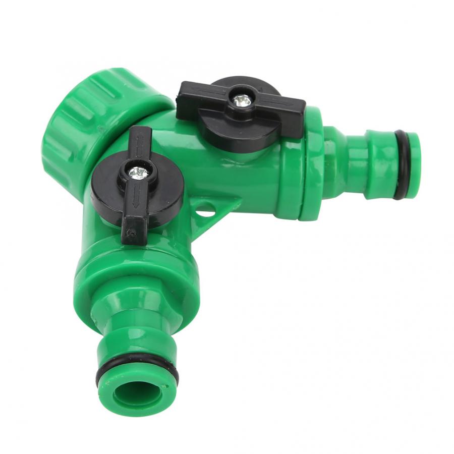 2Pcs Tee Connector G3/4 PNTY DN20 3-Way Water Splitter Tee Connector Adapter Valve with Switches Garden Tool