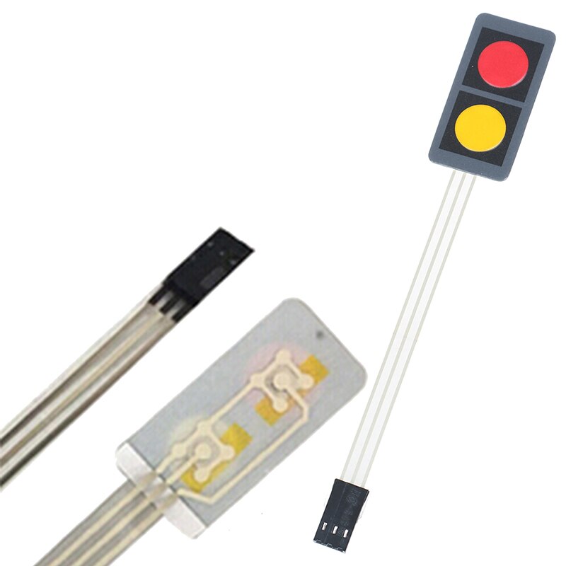 2 Key Button Membraan Schakelaar Matrix Array Toetsenbord Bedieningspaneel Pad Diy Kit Voor Arduino
