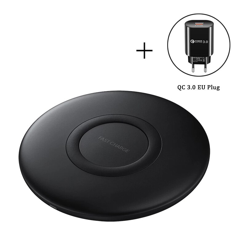 3 in 1 trådlös laddare trio pad för samsung galaxy  s21/s20/s10/ note 20/ note 10 snabb trådlös laddning galaxy watch galaxy knoppar: Gul