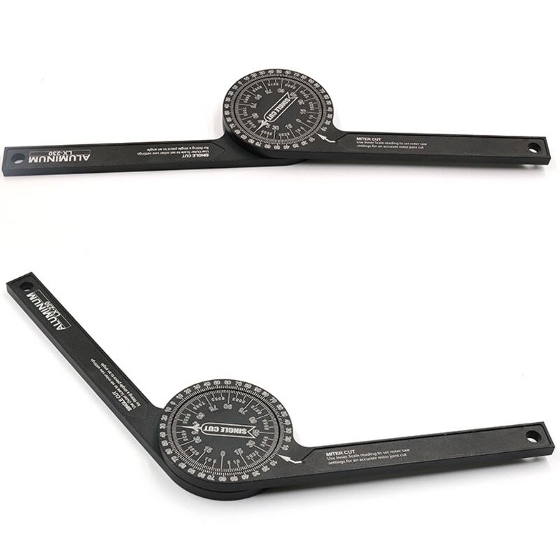 360 Degree Aluminum Miter Saw Protractor 7inch Rust Proof Angle Finder Precision 6XDD
