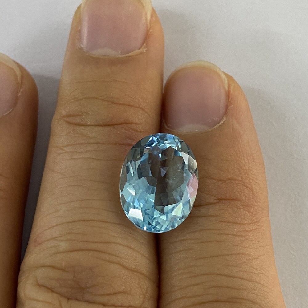 12×10mm 6 carats Oval cut 100% natural Blue topaz sky blue topaz loose stone