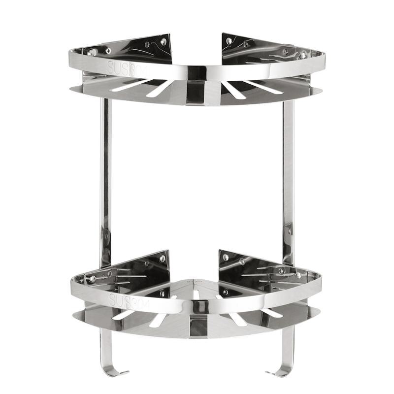 Bathroom Shelf Rack Wall Mounted Hanging Wall Tria... – Grandado