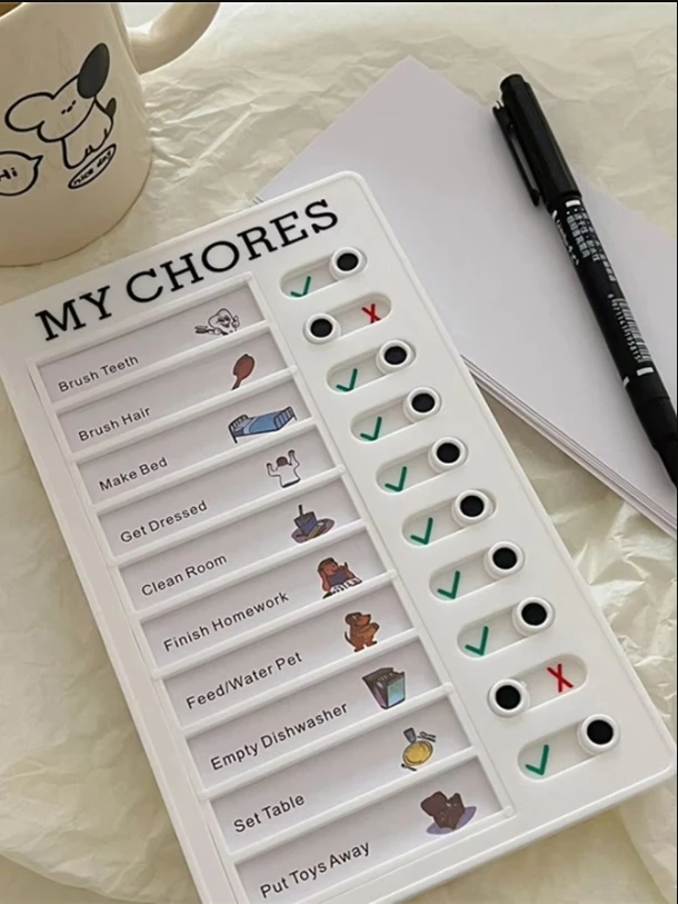 Bview Art 10 hojas en blanco de papel para hacer lista tablero de notas para adultos y niños para planificar recordatorios