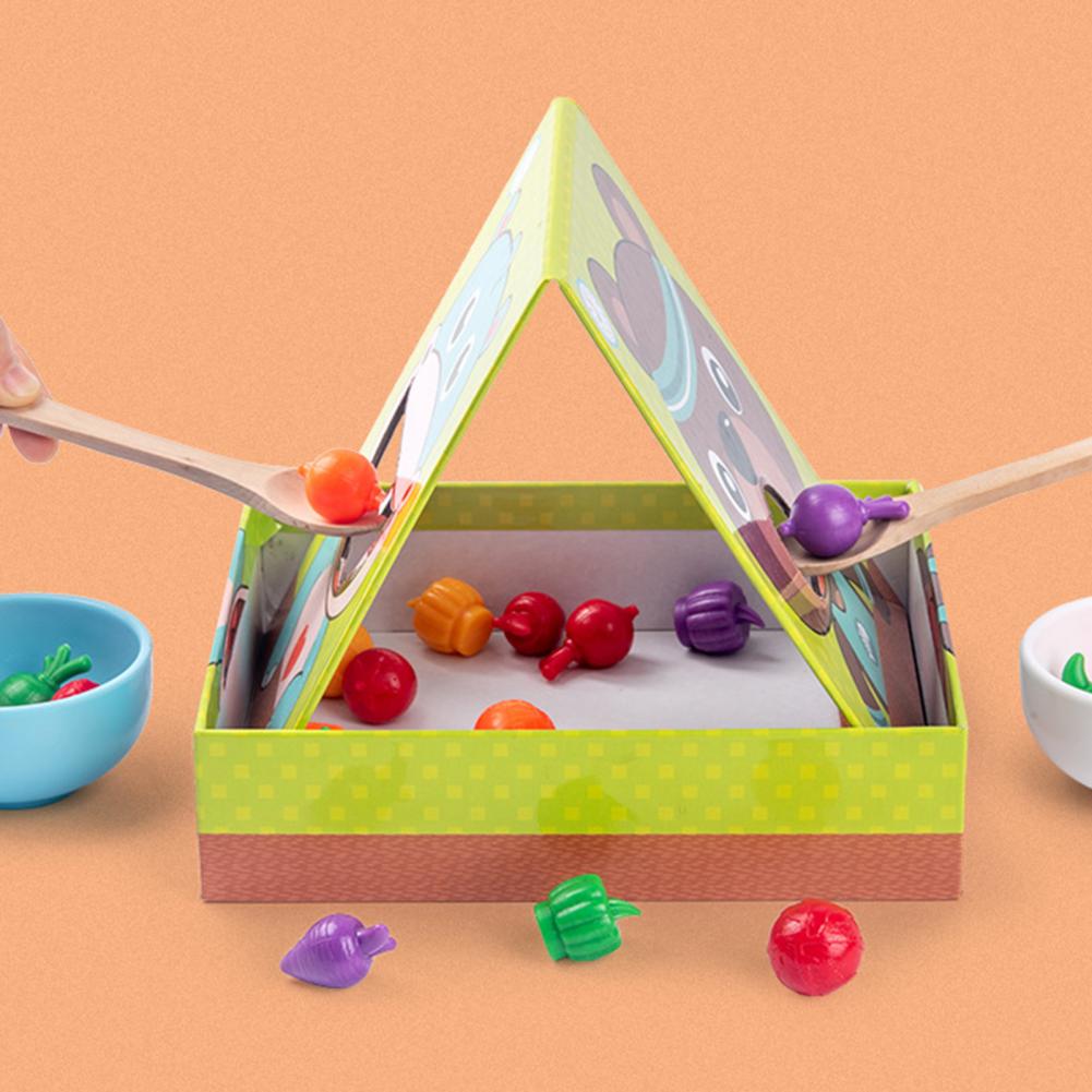 Eetstokjes Leren Beer Interactieve Speelgoed Peuter Vroege Onderwijs Cognitie Kleurrijke Spel Speelgoed Voor Kinderen