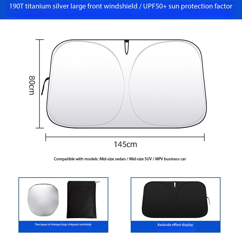 Solskærm til forrude, varmeisolering og solbeskyttelse, blændingsfri solskærm til sommerbrug i køretøjer: Militærgrøn
