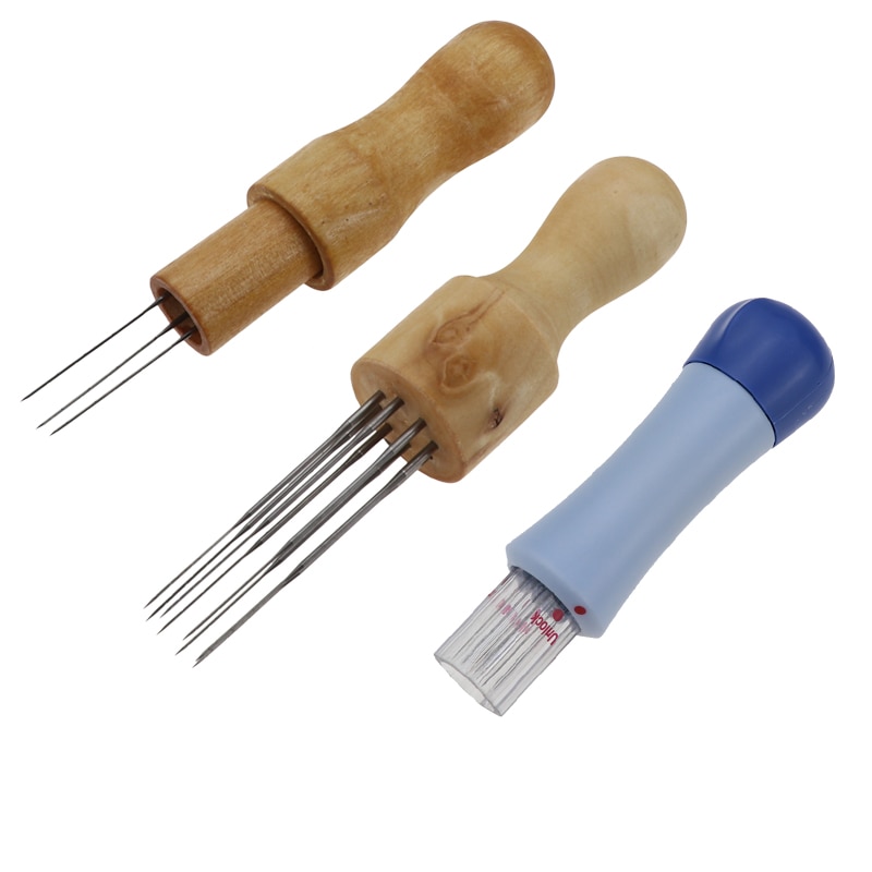1pcs 7 Needles Wool Felt Needle Replaceable Russia Wool Poke Needlework Tools DIY Embroidery Craft Knitting Accessory