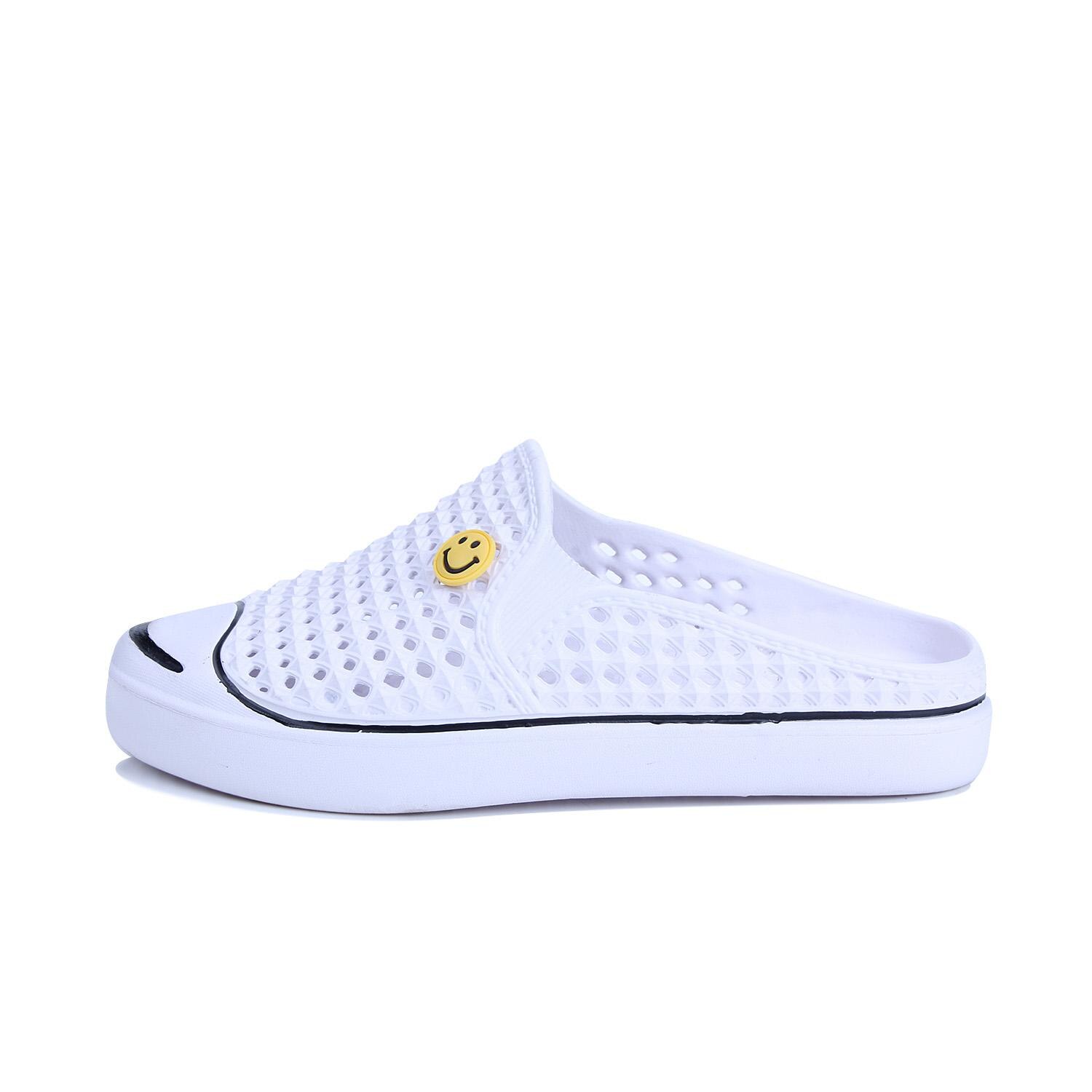 Original jardín Chanclas Zapatos de agua hombres Río Mar deporte verano playa Aqua zapatilla al aire libre natación sandalia jardinería zapatos: Blanco / 9