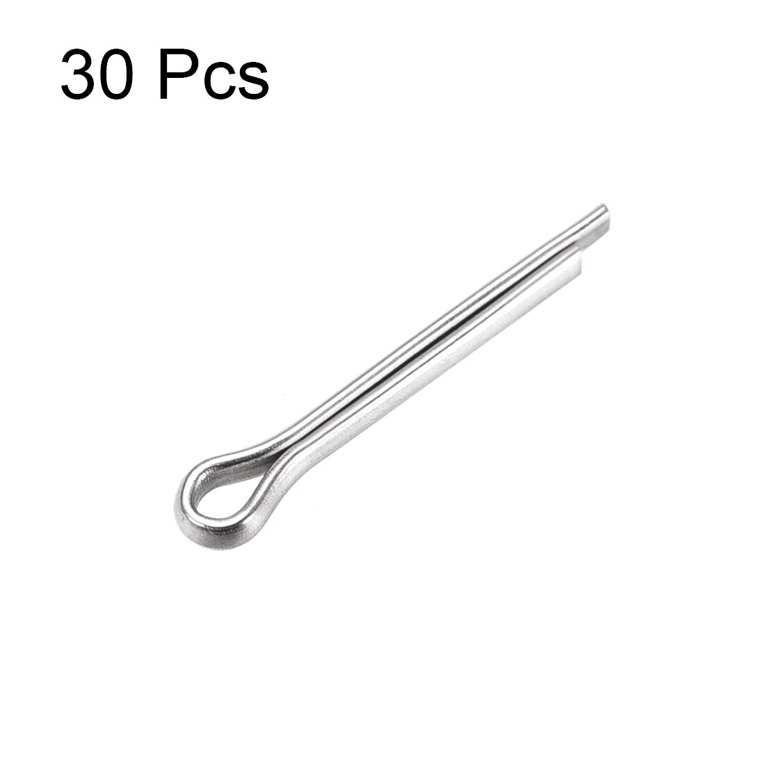 uxcell 30Pcs Split Cotter Pin - 2mm x 14mm 304 Stainless Steel 2-Prongs Silver Tone for Home DIY Application