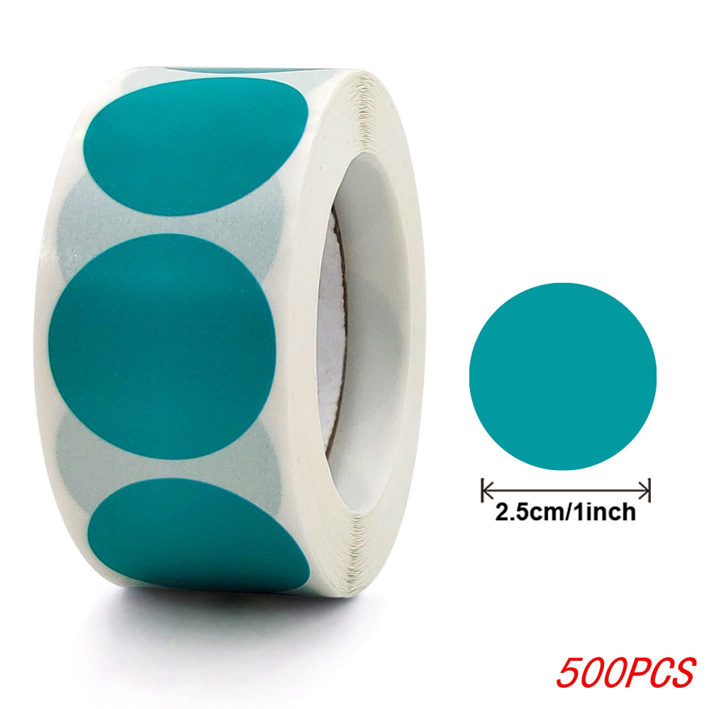 50-500Pcs Black Paper Stickers Round Blank Handmade Sticker Adhesive DIY Labels Package Envelope Sealing Sticker Stationery: BROWN