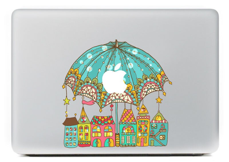 Mooie Dreamland Vinyloverdrukplaatjesticker voor DIY Macbook Pro/Air 11 13 15 Inch Laptop Case Cover Sticker
